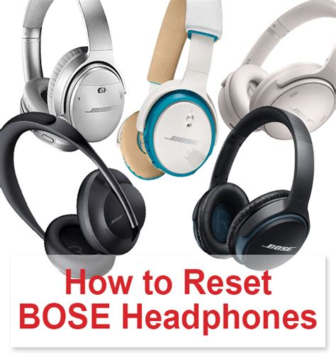 resetting bose headphones|reset my bose headphones.